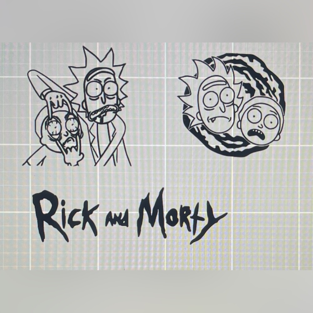 Rick & Morty Stencil